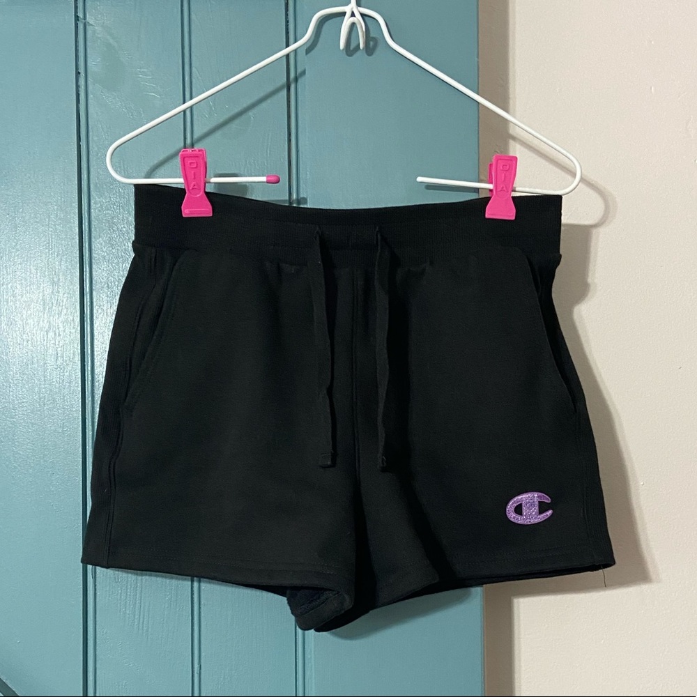 Champion  Youth Girls Black Shorts Size L